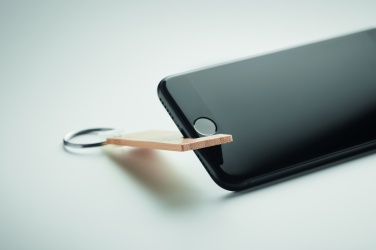 Logotrade business gifts photo of: Bamboo stand and key ring Savonlinna