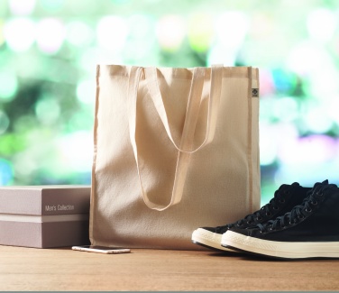 Logo trade promotional merchandise picture of: Organic cotton shopping bag