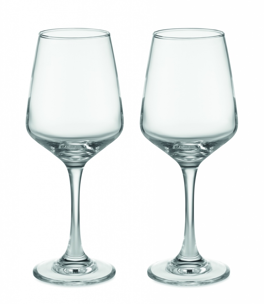 Logo trade promotional item photo of: Set of 2 wine glasses