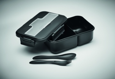 Logo trade promotional giveaway photo of: Lunch box with cutlery in PP