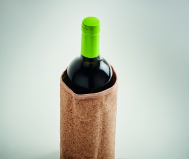 Logo trade business gifts image of: Soft wine cooler in cork wrap