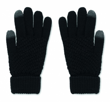 Logo trade promotional giveaways image of: Rpet tactile gloves