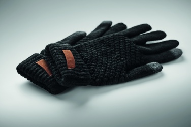 Logo trade promotional giveaways image of: Rpet tactile gloves