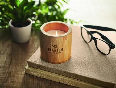 Logo trade promotional giveaways picture of: Plant based wax candle 160 gr