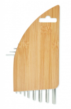 Logotrade corporate gift picture of: Hex key set in bamboo