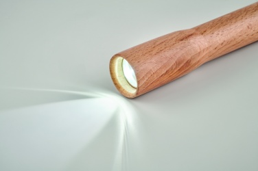 Logotrade promotional product picture of: Wooden torch with COB light