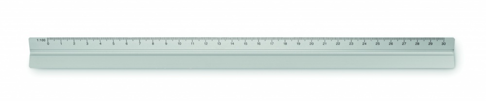 Logo trade promotional products image of: 30cm Ruler in aluminium