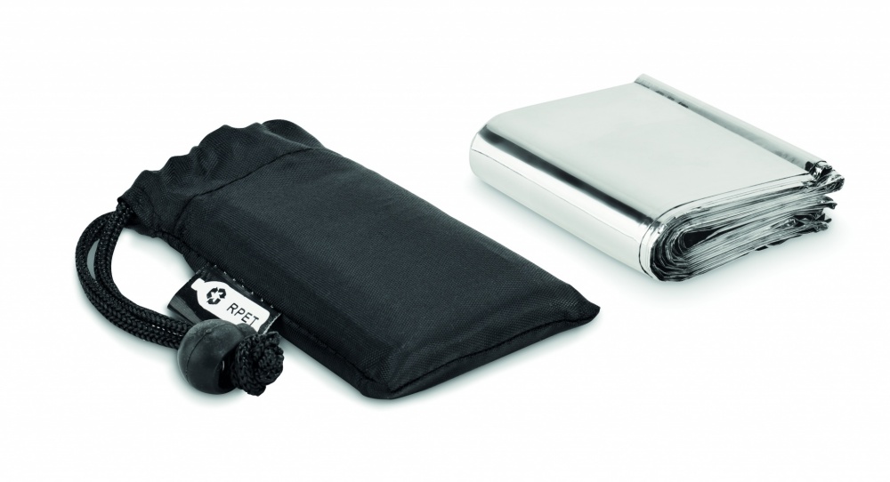 Logo trade promotional products picture of: Emergency blanket in a pouch