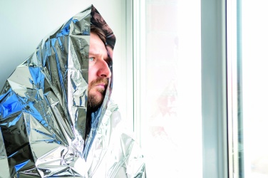 Logotrade promotional merchandise photo of: Emergency blanket in a pouch