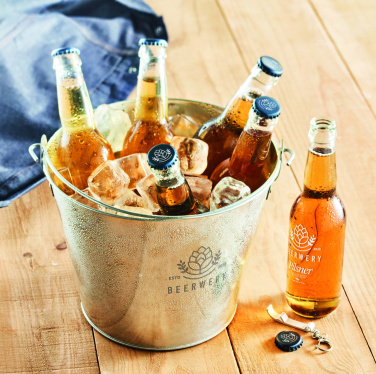 Logotrade promotional product picture of: Metal beer bucket 4L
