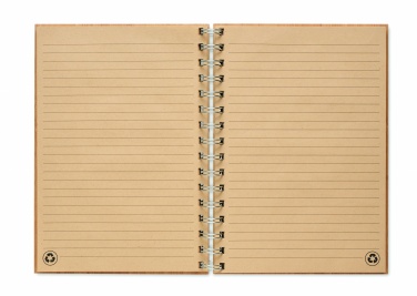Logo trade promotional items picture of: A5 ring bound Bamboo notebook