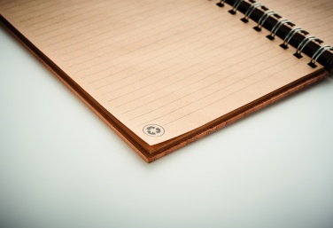 Logo trade promotional items image of: A5 ring bound Bamboo notebook