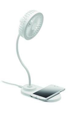 Logotrade promotional product image of: Desktop charger fan with light