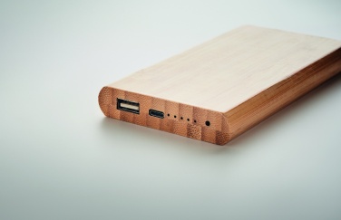 Logotrade advertising product picture of: 6000 mAh Bamboo power bank