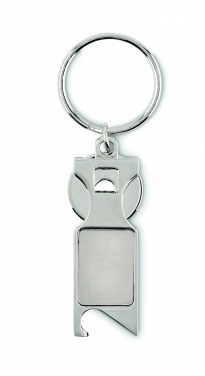 Logo trade promotional merchandise image of: Euro Token key ring Porvoo