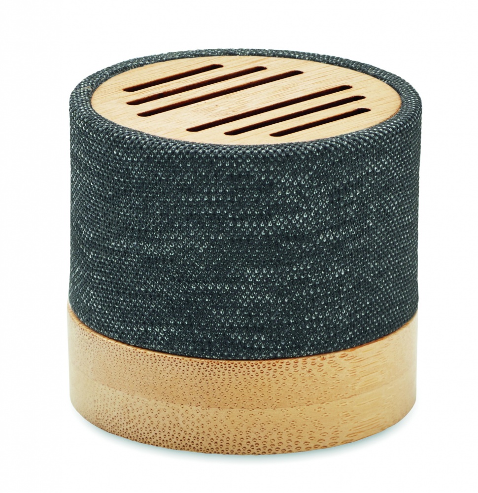 Logo trade advertising product photo of: Bamboo RPET wireless speaker