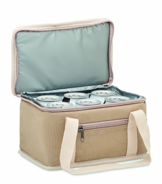 Logotrade promotional merchandise picture of: 6 can cool bag canvas 320gr/m²