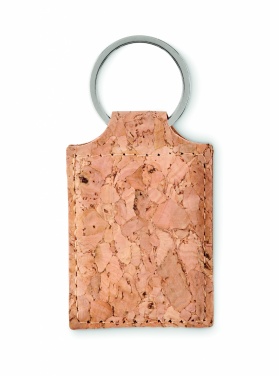 Logo trade promotional products image of: Rectangular cork key ring Imatra