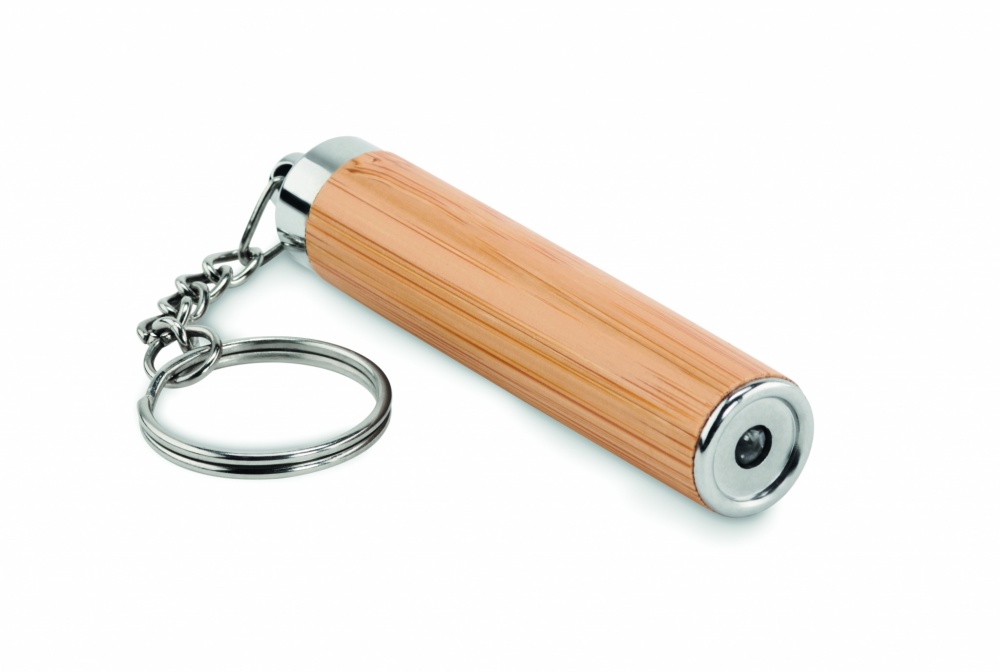 Logotrade promotional products photo of: Mini bamboo torch with keyring