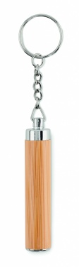 Logo trade promotional merchandise photo of: Mini bamboo torch with keyring