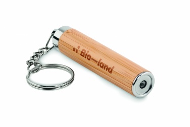Logotrade promotional products photo of: Mini bamboo torch with keyring