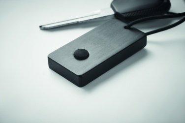 Logo trade business gifts image of: Key finder device in bamboo