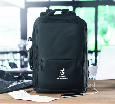 Logo trade promotional products image of: Backpack 600D RPET