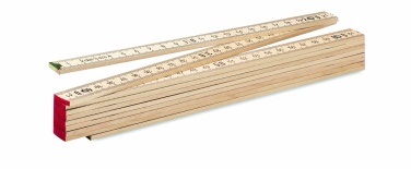 Logotrade corporate gift picture of: Carpenter ruler in wood 2m