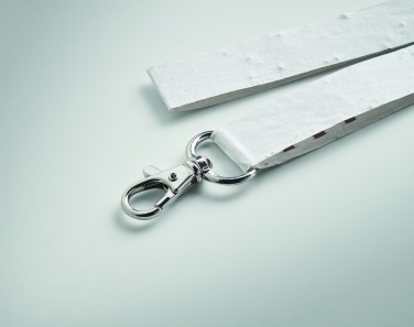 Logo trade promotional products image of: Seed paper lanyard w/hook