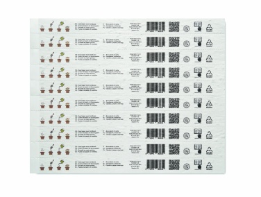 Logo trade promotional giveaways image of: Sheet of seed paper wristbands