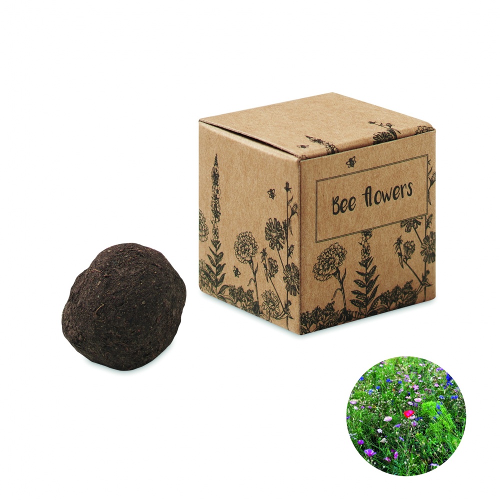 Logotrade promotional giveaway image of: Seed bomb with bee flowers