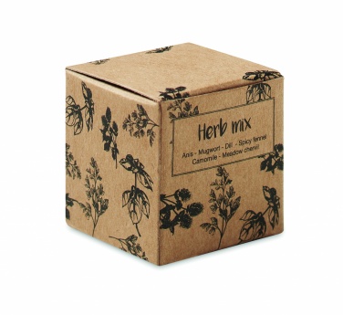 Logo trade promotional items image of: Herb seed bomb in carton box