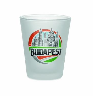 Logo trade promotional giveaways image of: Sublimation shot glass 44ml