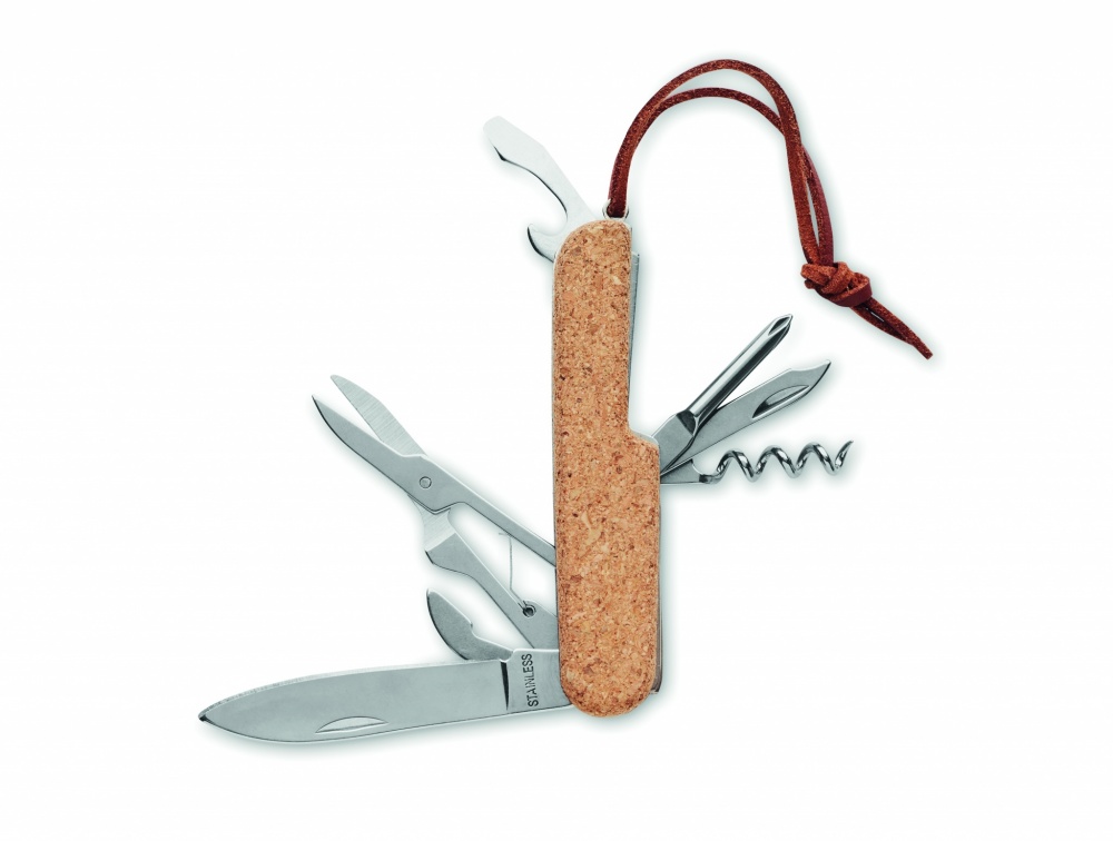 Logotrade advertising product image of: Multi tool pocket knife cork