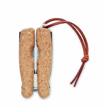 Logo trade promotional merchandise image of: Multi tool pocket knife cork
