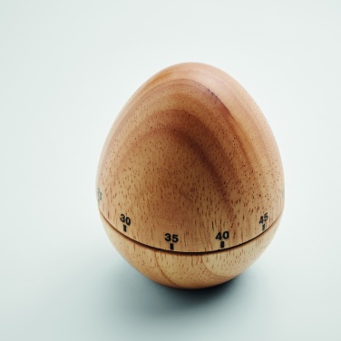Logo trade promotional giveaways image of: Pine wood egg timer