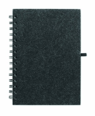 Logotrade promotional product image of: A5 RPET felt cover notebook