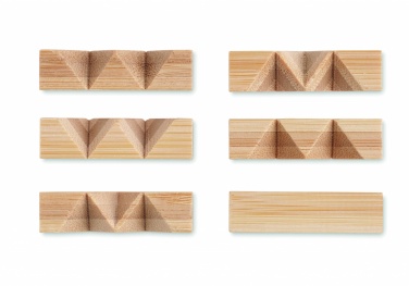 Logo trade promotional merchandise photo of: Bamboo brain teaser star shape
