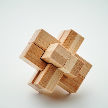 Logotrade promotional item picture of: Bamboo brain teaser puzzle