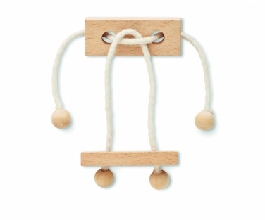 Logo trade advertising products image of: Wooden brain teaser rectangle