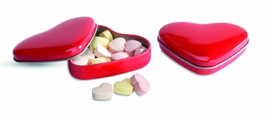 Logotrade promotional products photo of: Heart tin box with candies