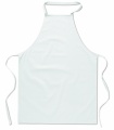 Kitchen apron in cotton, White