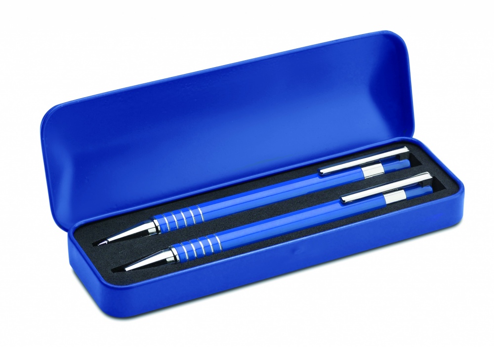 Logotrade promotional item picture of: Ball pen set in metal box