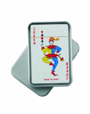 Logotrade corporate gift image of: Playing cards in tin box