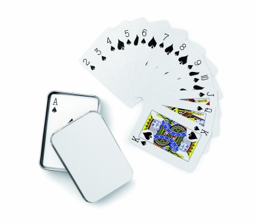 Logotrade corporate gift image of: Playing cards in tin box