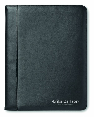 Logo trade promotional merchandise picture of: A4 leather conference folder