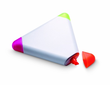 Logo trade promotional giveaways picture of: Triangular highlighter