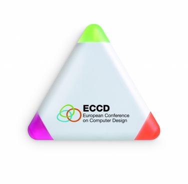 Logo trade promotional merchandise image of: Triangular highlighter