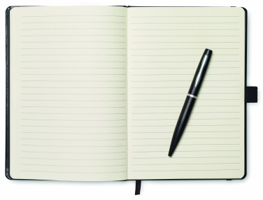 Logotrade corporate gift image of: A5 notebook with pen 72 lined