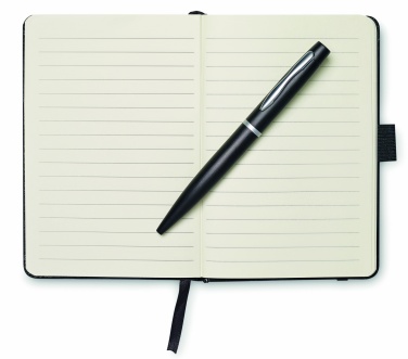 Logotrade promotional giveaway picture of: A6 notebook with pen 72 lined